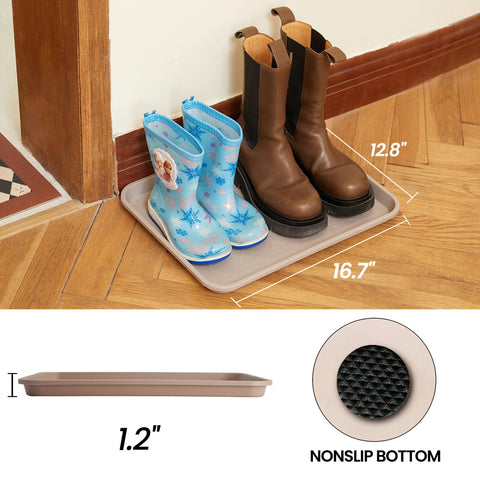 Wataniya Pet boot tray side view highlighting non-slip bottom for secure placement.