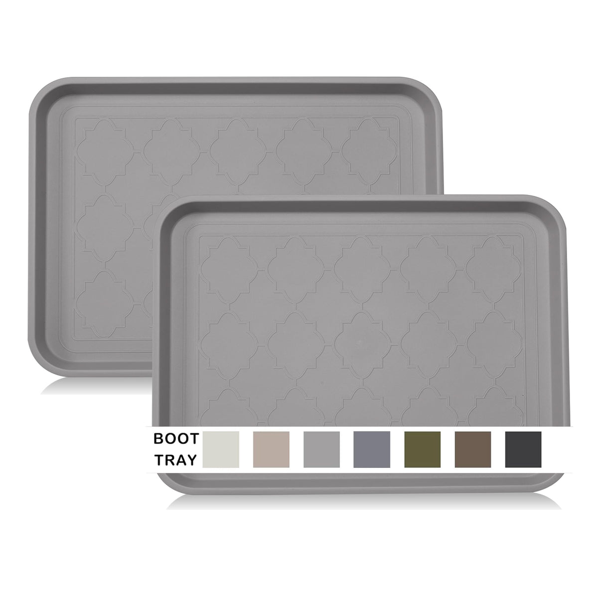 Wataniya Pet boot tray entryway two-pack keeps dirt contained at the door
