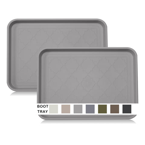 Wataniya Pet boot tray entryway two-pack keeps dirt contained at the door