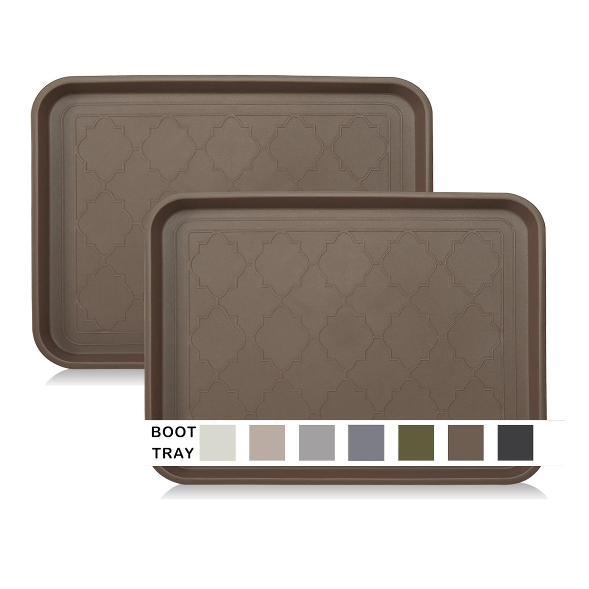 WATANIYA PET boot tray front view helps keep entryways clean from mud.