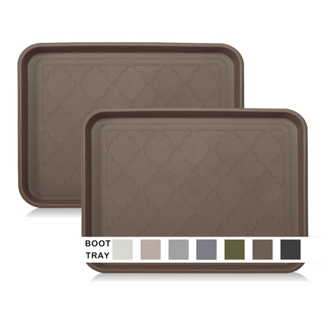 WATANIYA PET boot tray front view helps keep entryways clean from mud.