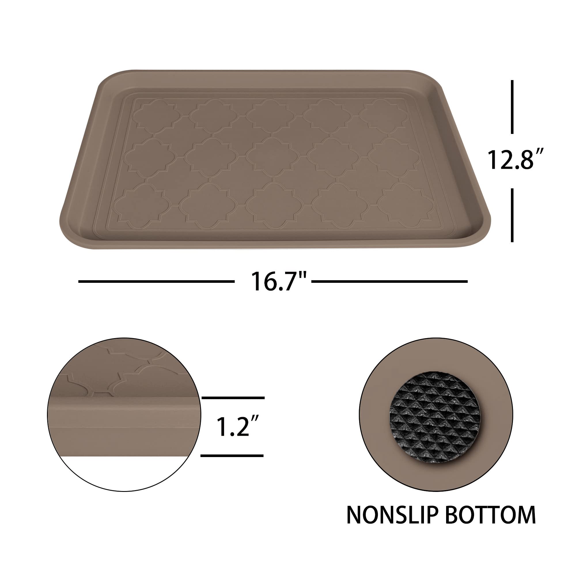 WATANIYA PET boot tray two-pack keeps clutter organized at the door.
