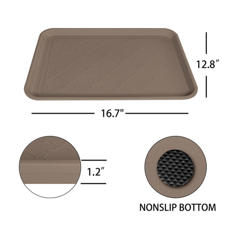 WATANIYA PET boot tray two-pack keeps clutter organized at the door.