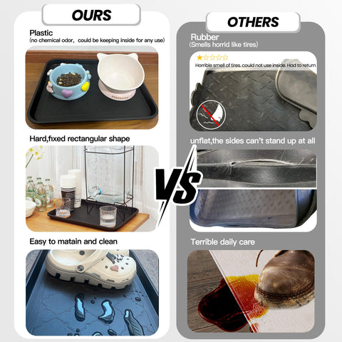 Wataniya Pet easy-clean tray cleans quickly after muddy use.