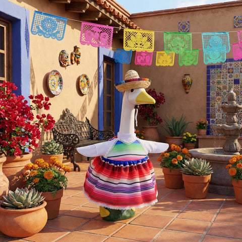 Watayo Cinco de Mayo lawn decor enhances garden ambiance.