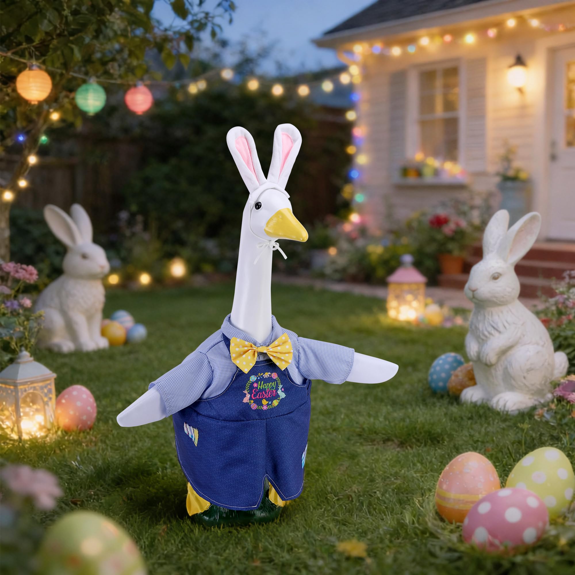 Watayo outdoor Easter decor elevates garden ambiance with a festive touch.