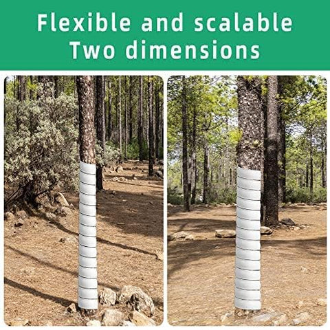 Watayo bark protector shields saplings from deer, rabbits, and lawn care.