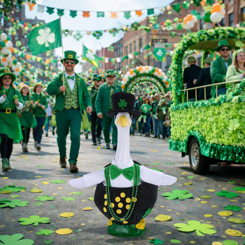 Watayo St. Patrick's Day goose costume boosts curb appeal