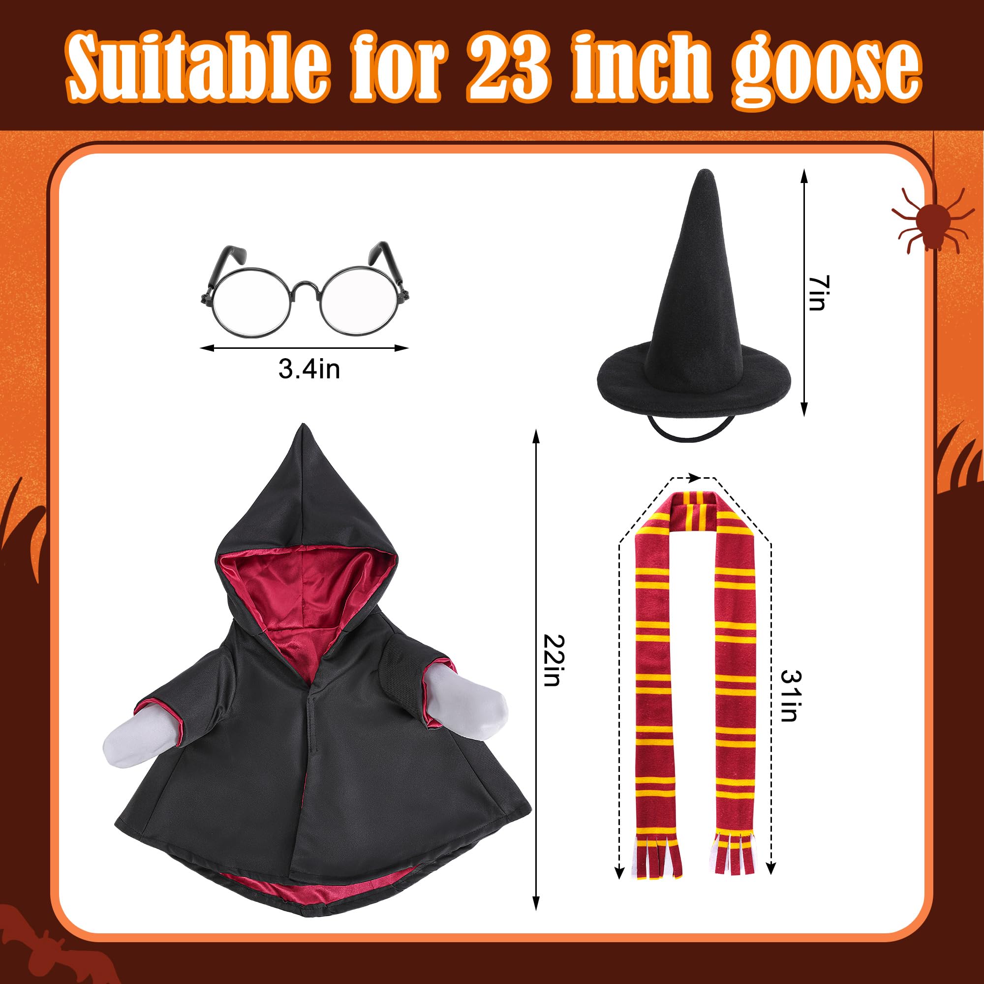 Watayo wizard hat with scarf elevates garden decor with seasonal whimsy