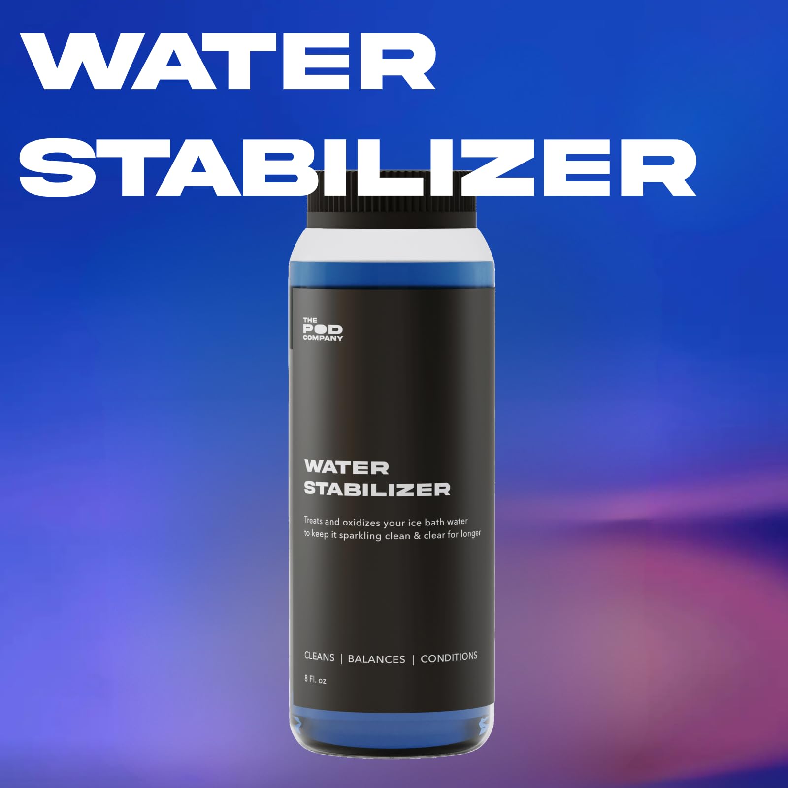 The Pod Company Water Stabilizer supports an ice pod setup with cleaner water.