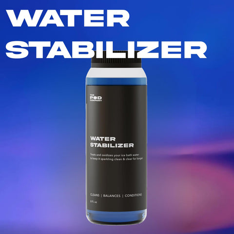 The Pod Company Water Stabilizer supports an ice pod setup with cleaner water.