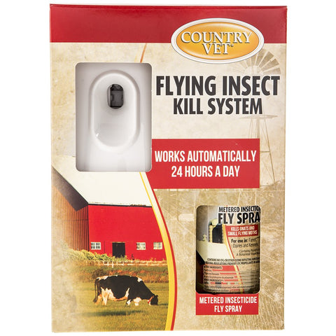 Waterbury Country Vet Fly Spray Canister provides 24-hour control for gnats and moths
