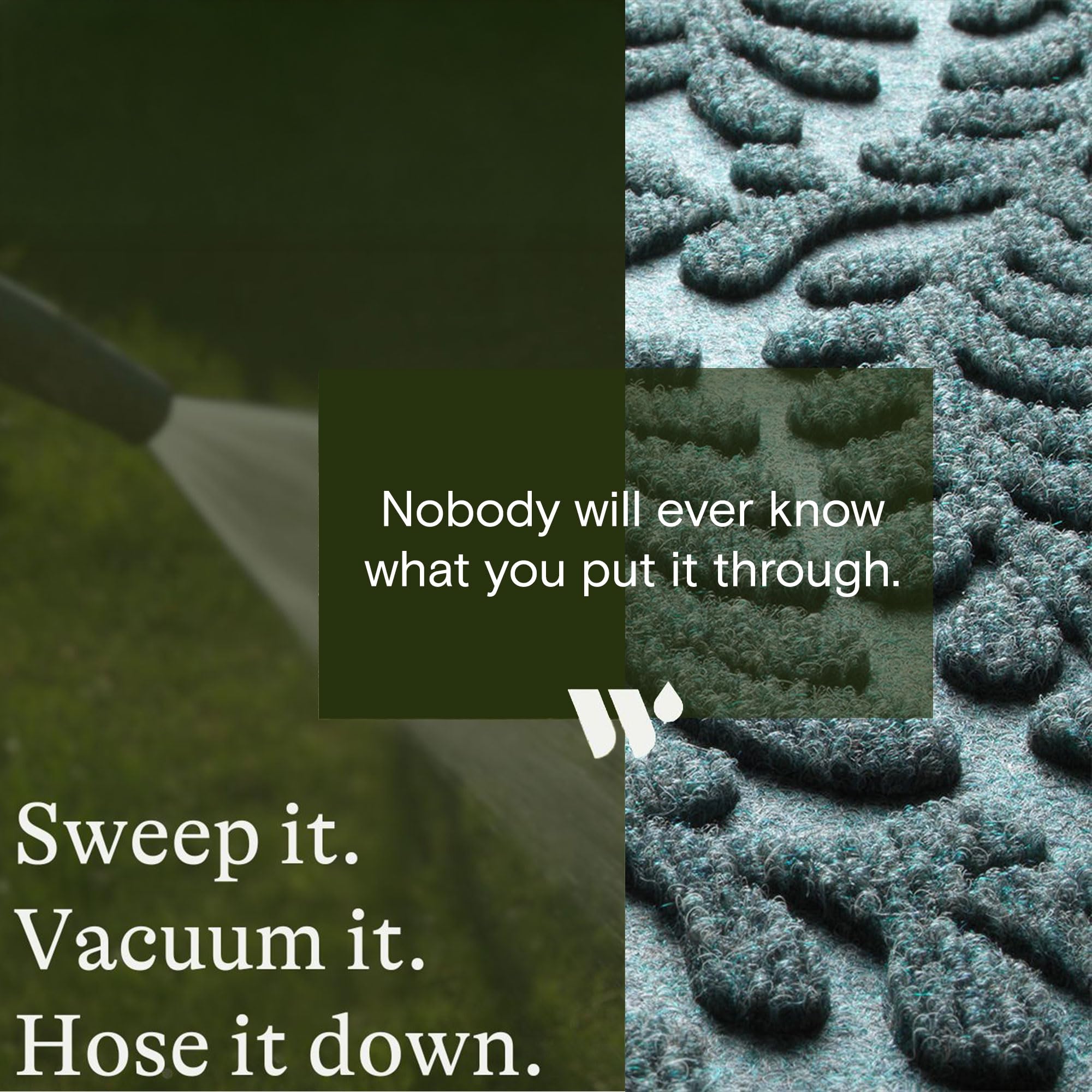 WaterHog Boxwood durable mat designed for all weather performance