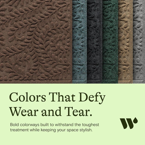 WaterHog Boxwood's low-profile design fits under most doors