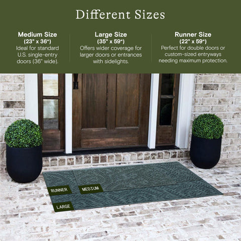 WaterHog Boxwood moisture-trap feature helps keep floors drier at entryways