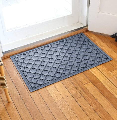 WaterHog Cordova entryway mat for indoor or outdoor use with non-slip backing.