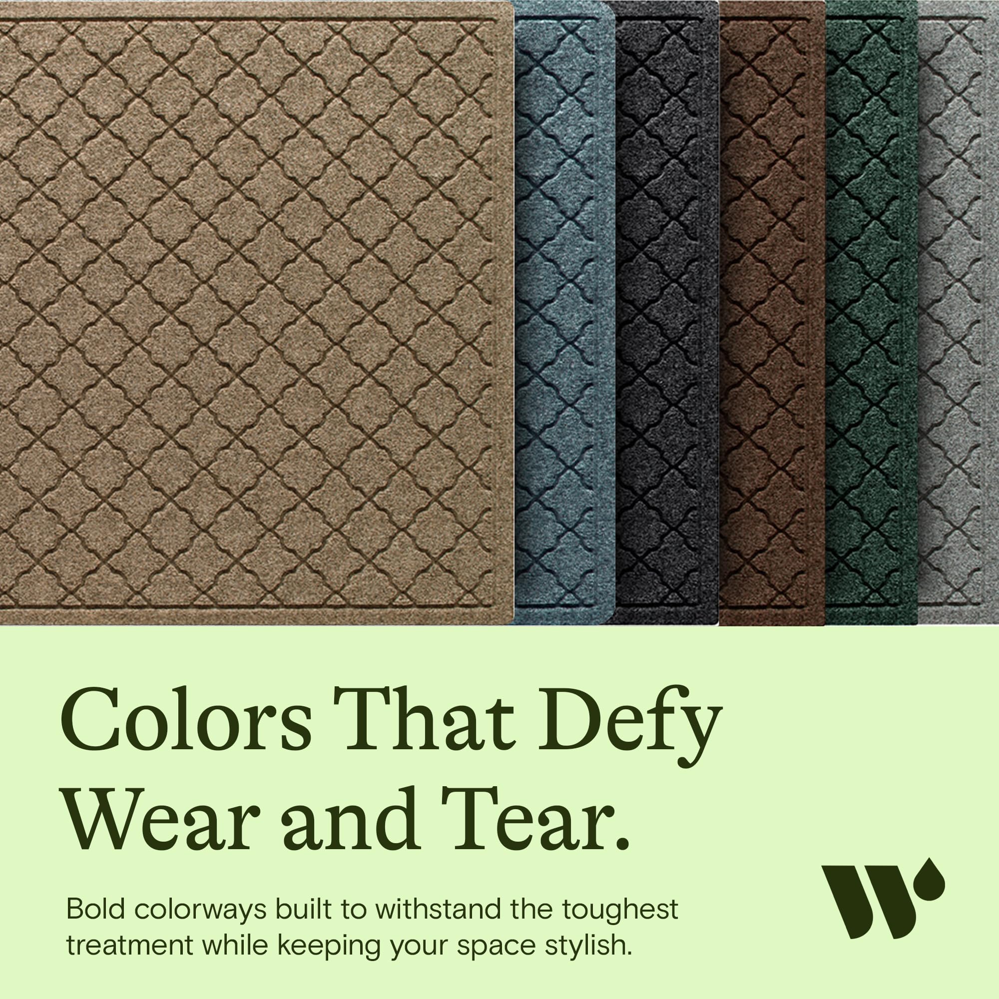 WaterHog Cordova front door mat dirt and moisture trap keeps floors cleaner.