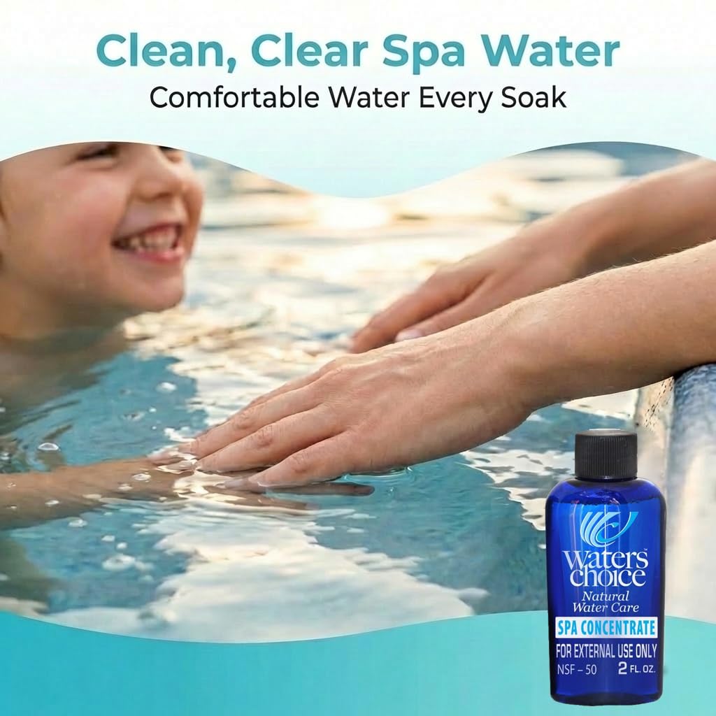 Eco-friendly Waters Choice spa care visual promoting clean water