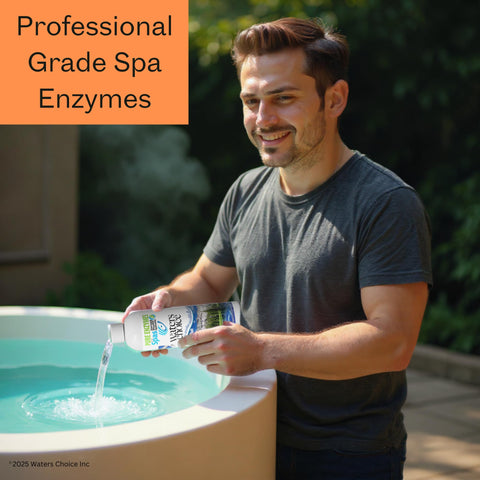 Waters Choice Pure Enzymes application in spa startup routine