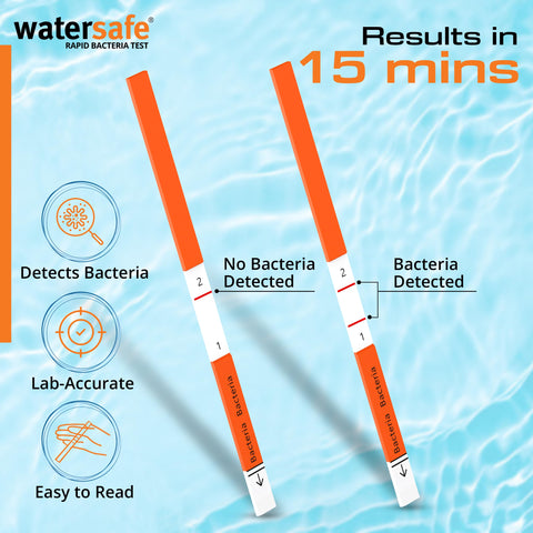 Watersafe spa testing setup shown for hot tub quality checks.