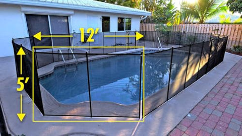 WaterWarden 5ft x 12ft fence section connects quickly using the spring-loaded latch system