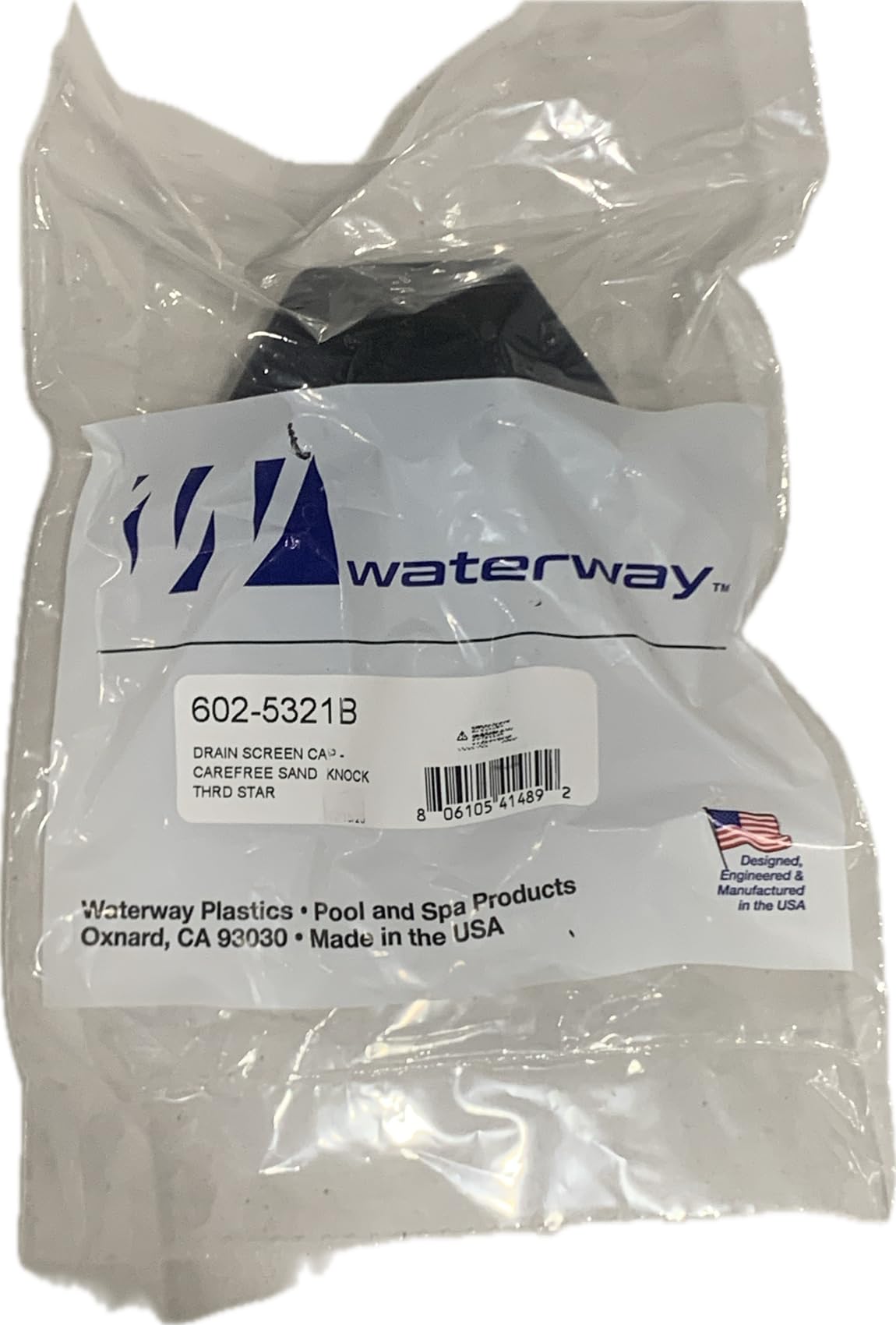 Waterway 602-5321B cap in sealed packaging ready for filter installation