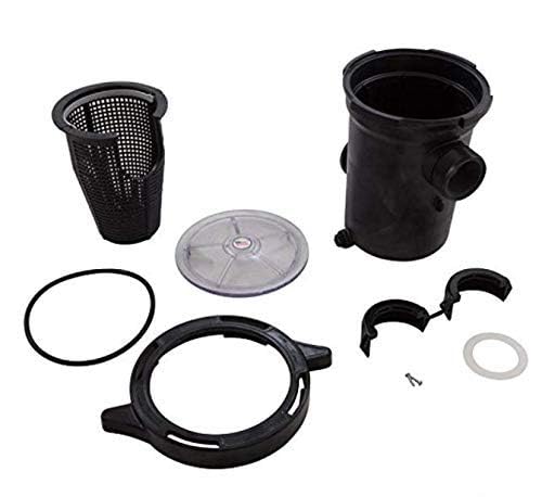 Waterway pump strainer assembly with clear top aids quick inspection and maintenance.
