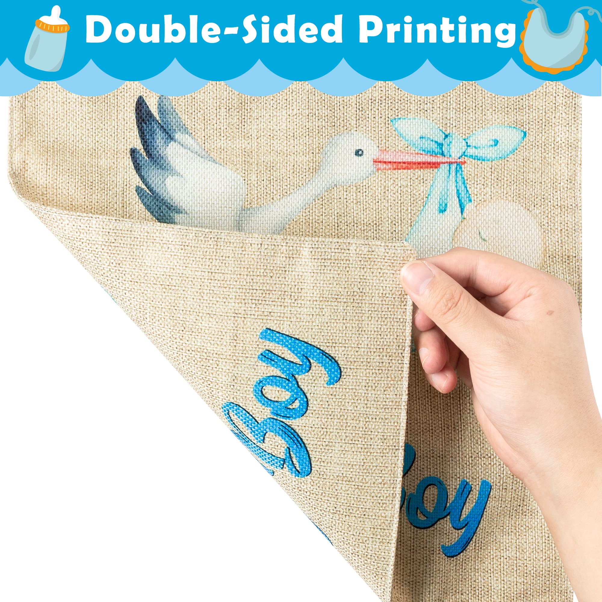 WATINC baby boy welcome flag outdoor decor promotes celebratory atmosphere
