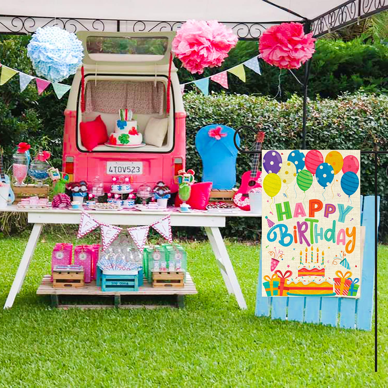 WATINC party decoration flag is lightweight and easy to carry to venues.