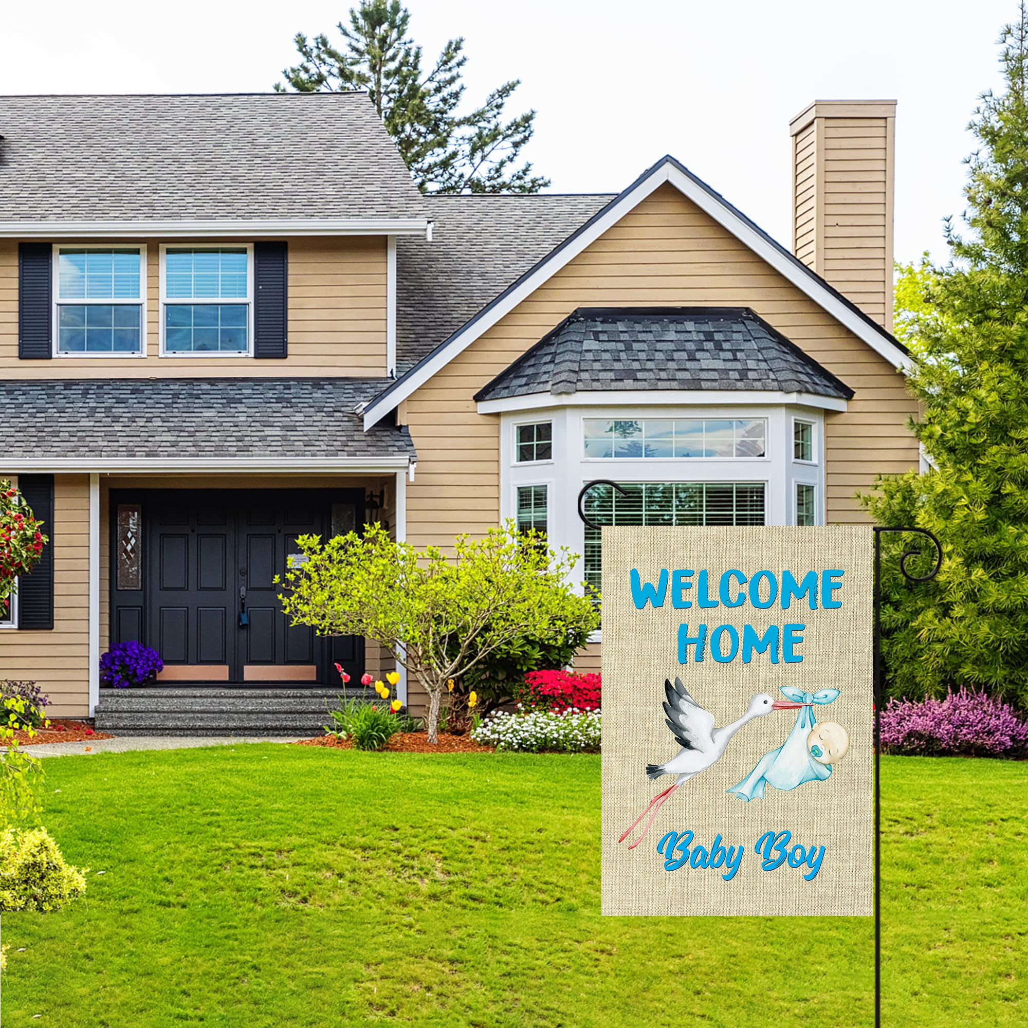 WATINC double-sided flag improves visibility from multiple angles