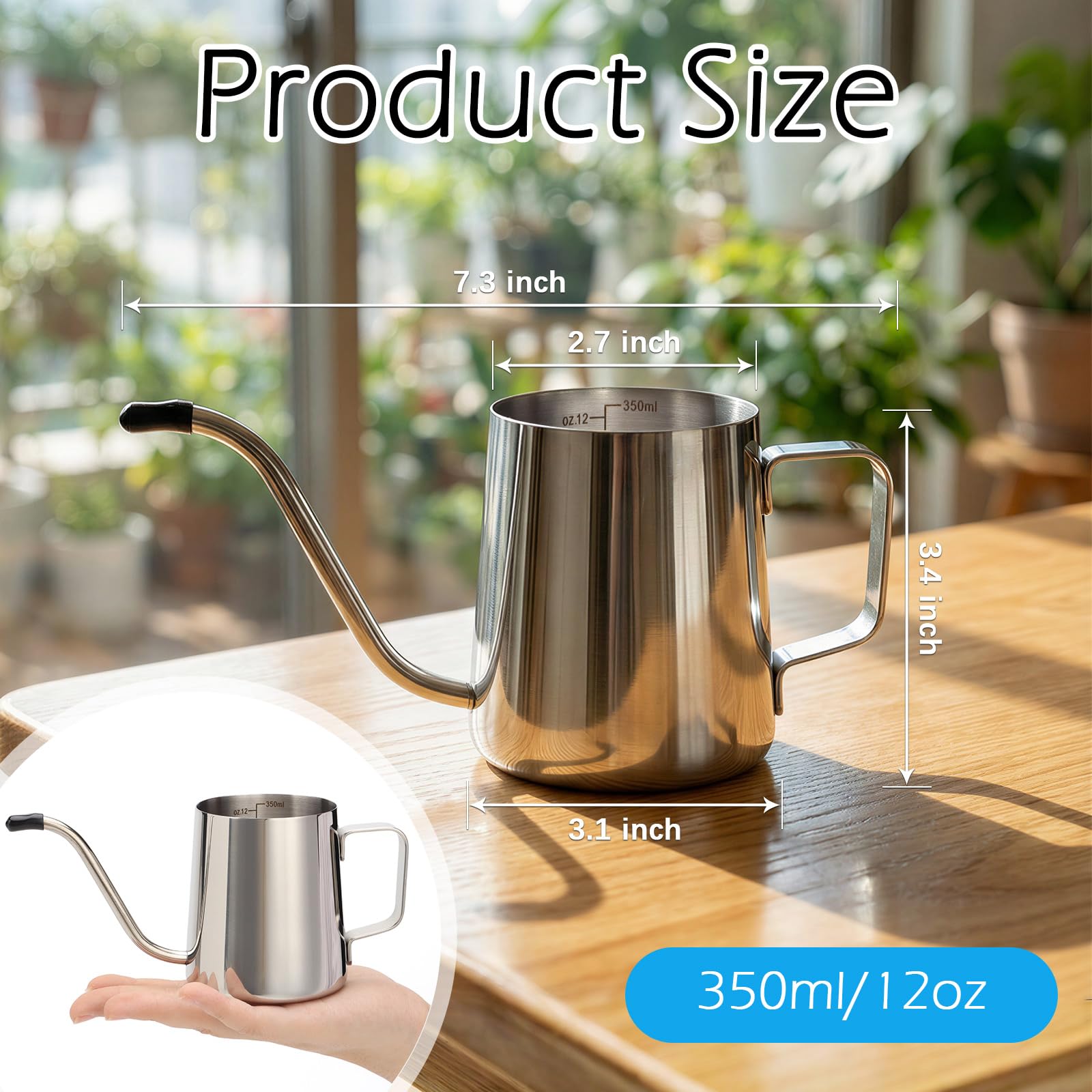 Watmtin long-spout watering can reaches root zones without spills