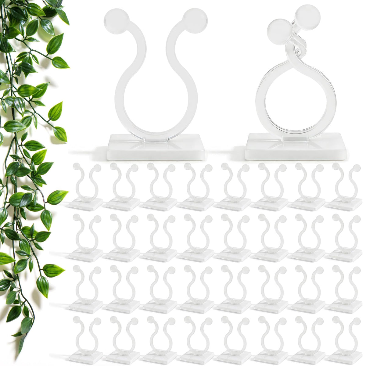 Watmtin plant climbing wall clip with adjustable clamp supports vine growth on walls.