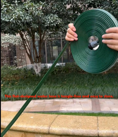WATOO 3-tube spray pattern reaches 3 to 7 feet for shrubs and turf.