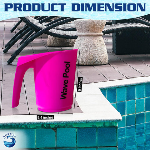 Wave Pool durable plastic scoop designed for long-lasting pool maintenance.