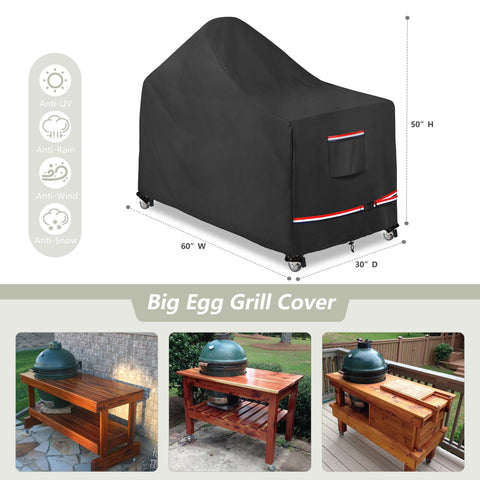 Wavecover adjustable drawstrings provide a secure, wind-resistant fit around your grill.