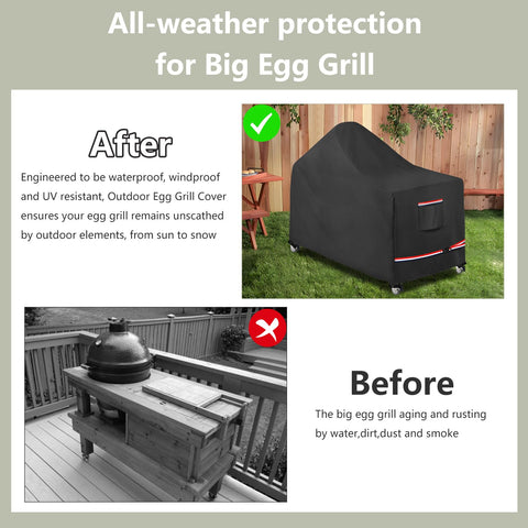 Wavecover breathable side panels and handles enable easy removal after grilling.