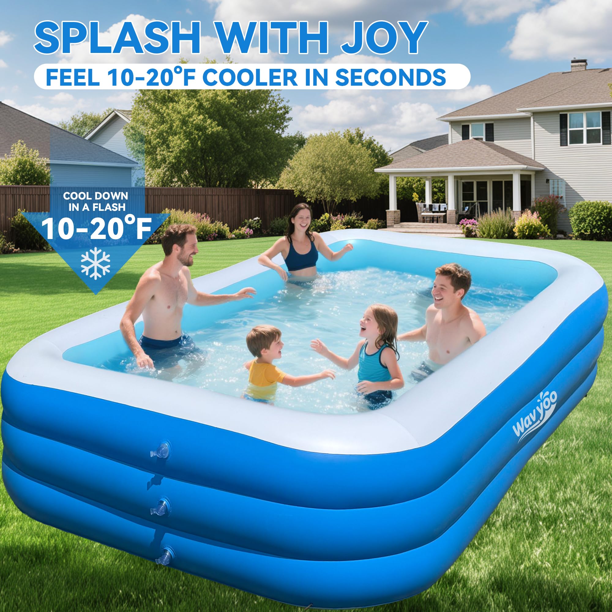 WavYoo durable PVC is lead- and BPA-free for safe family play.