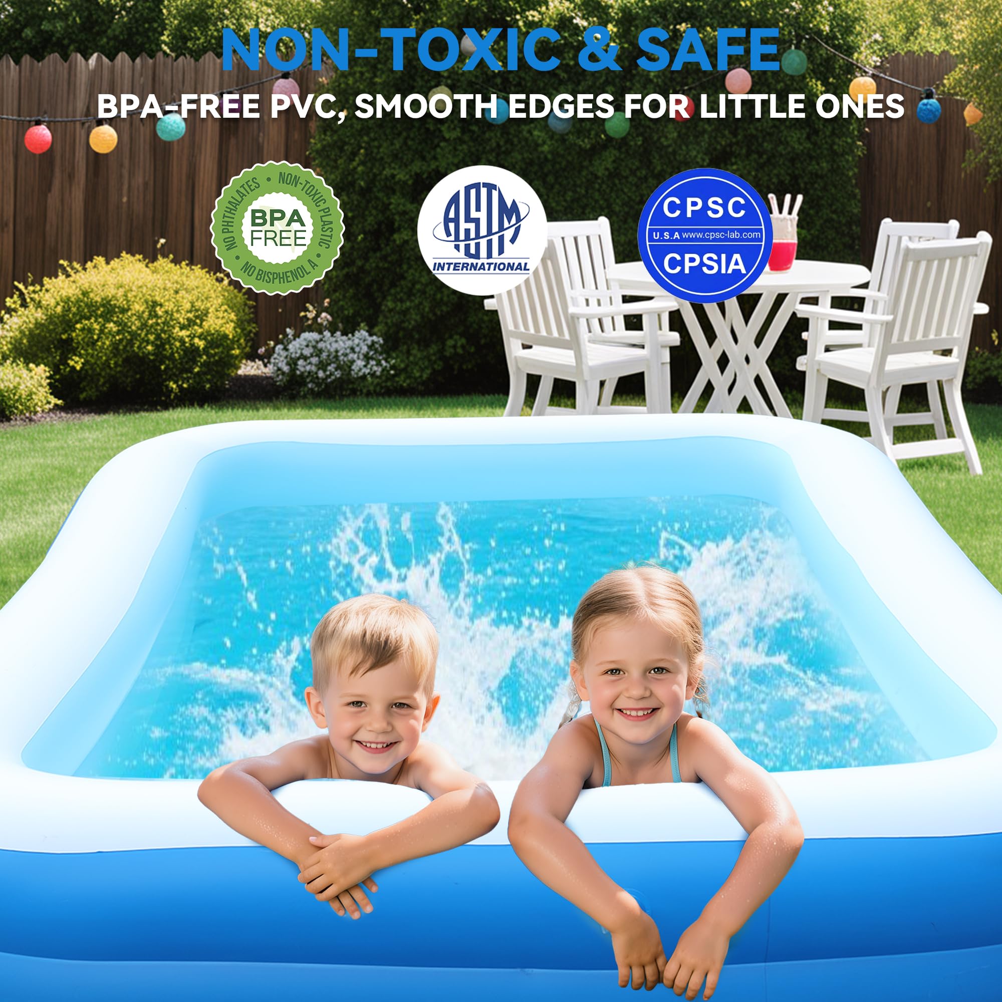 WavYoo L-Drain system enables faster, easier cleanup after use.