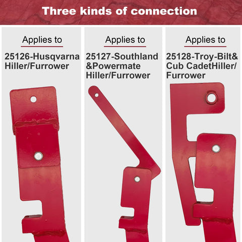 Wawews Hiller-Furrower Kit bracket joint connection for versatile installation across tiller models