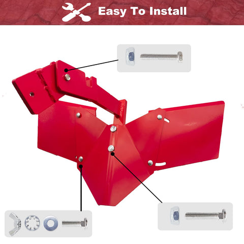 Wawews Hiller-Furrower Kit screws and nuts provide secure fit during operation