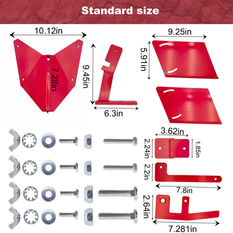 Wawews Hiller-Furrower Kit wing-angle adjustment for precise soil shaping and control