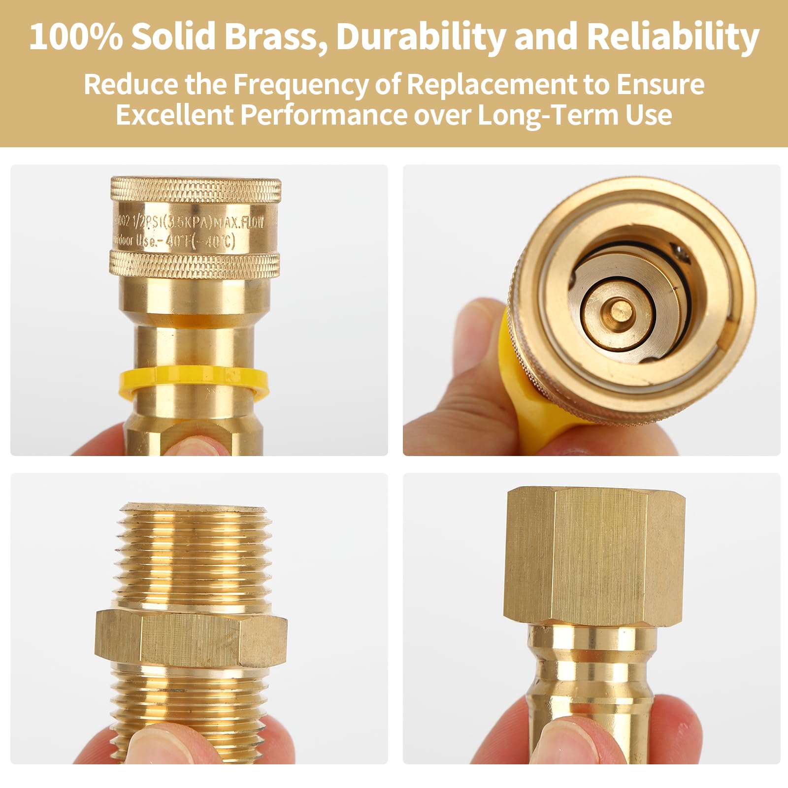 WAYASDCU 1/2 in NPT to quick-connect adapter for versatility