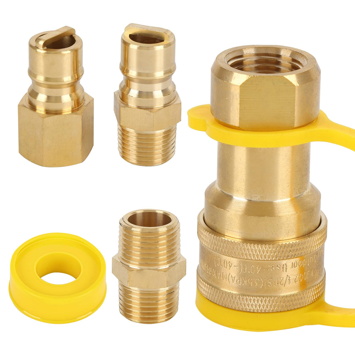 WAYASDCU 1/2 in QDD LP kit assembly enables flexible gas connections