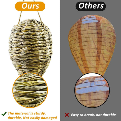 Waybas outdoor wasp nest decoy protects garden and yard.