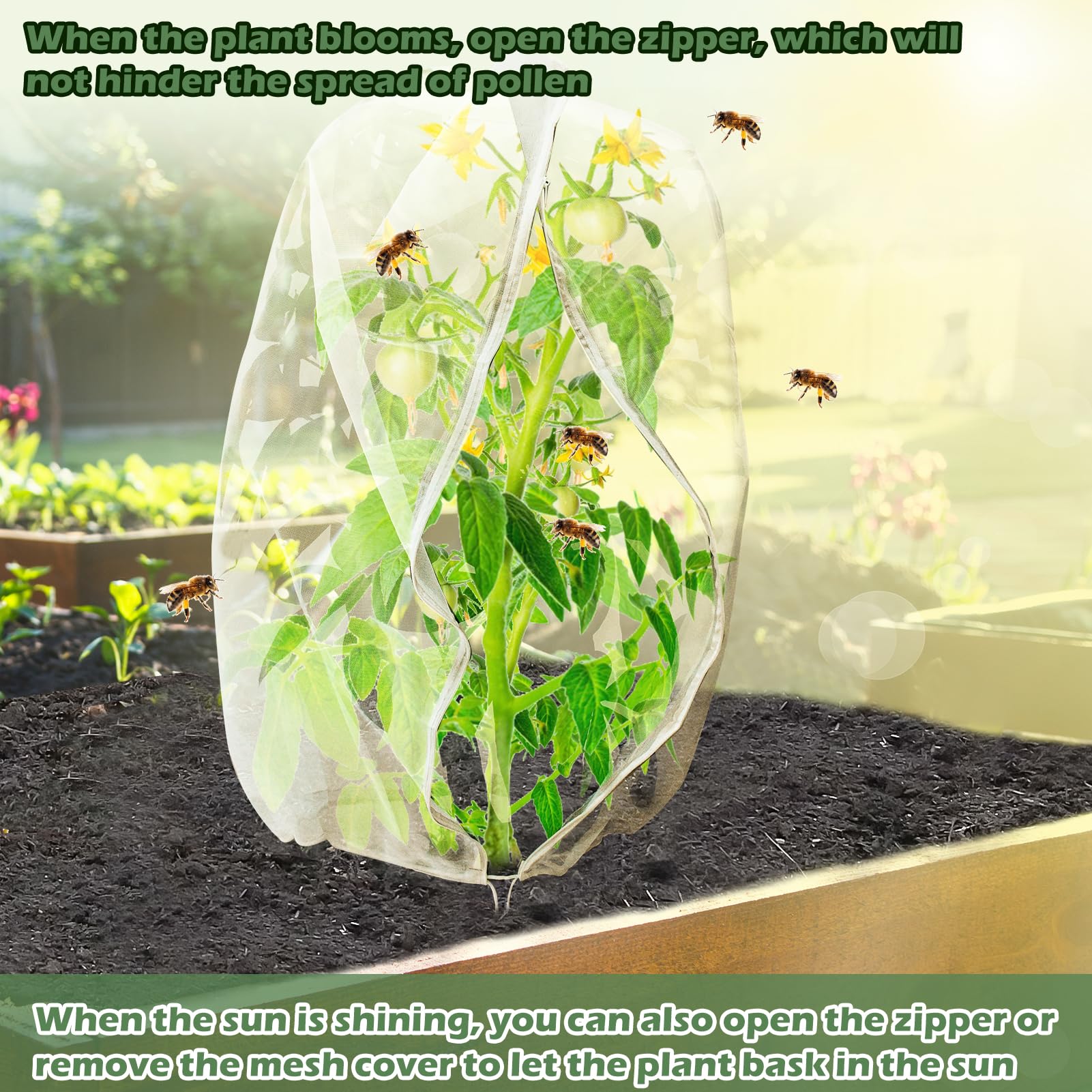 Waybas weather-resistant garden netting standing up to outdoor conditions
