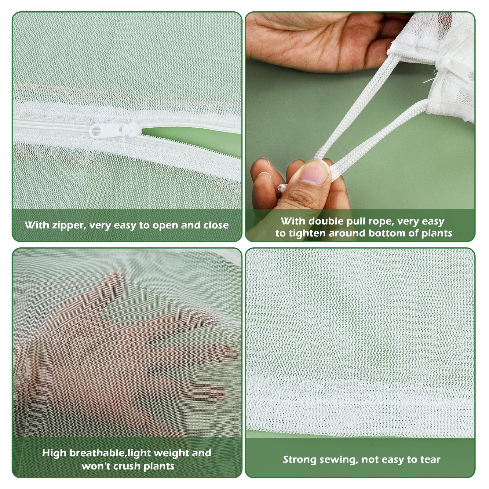 Waybas 3.3x5 plant net bag protecting medium potted plants and berries