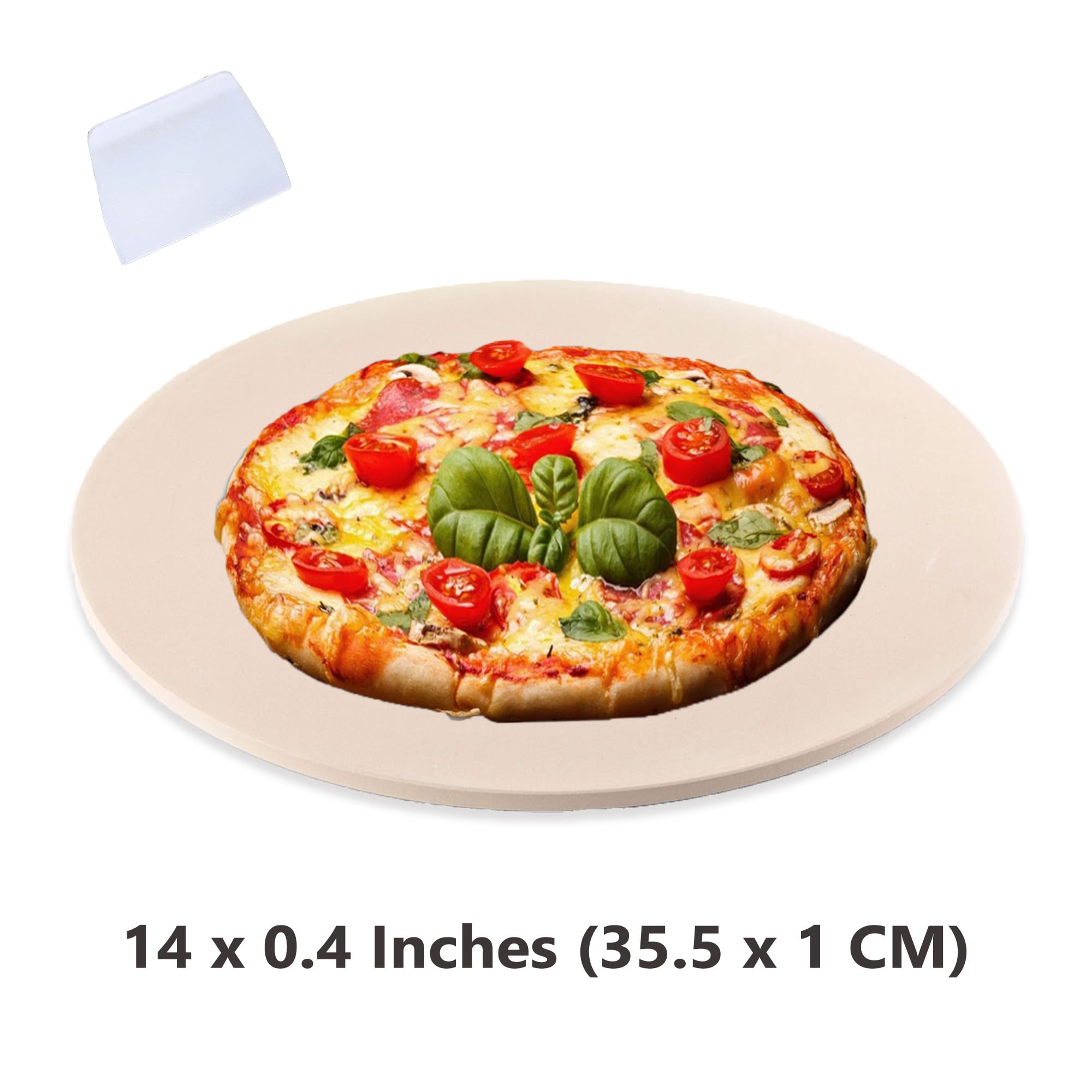 Waykea cordierite baking stone resists high heat up to 1400°F.
