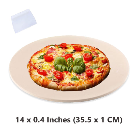 Waykea cordierite baking stone resists high heat up to 1400°F.