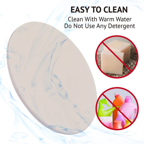 Waykea pizza stone is easy to clean and care for.