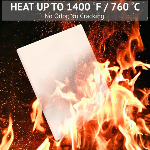 Waykea pizza stone tolerates up to 1400°F for high-temp baking